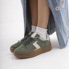 SNEAKERS PLATFORM VERDE<BR/> 