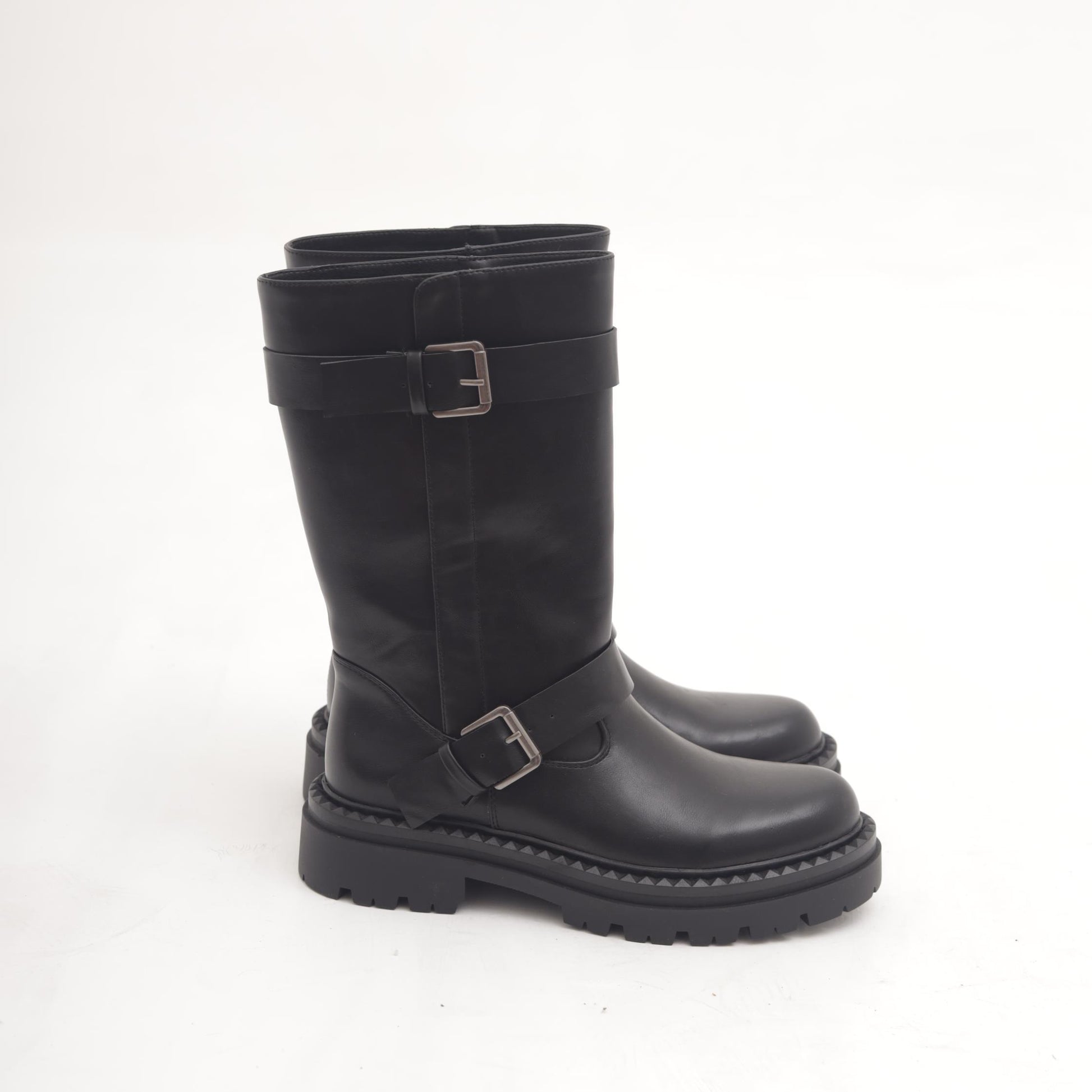 STIVALE BIKER ALTO NERO 