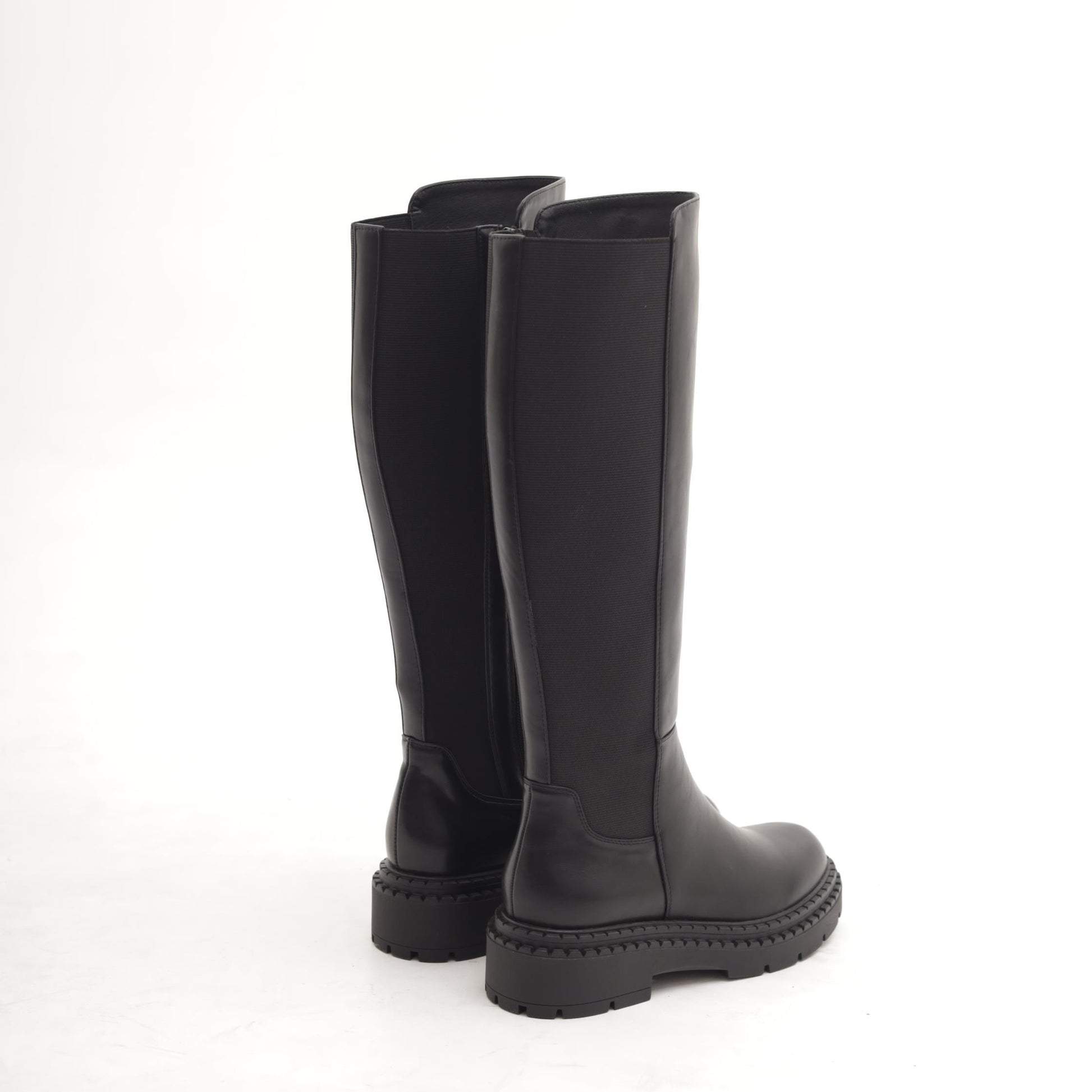 STIVALE ALTO ELASTICO NERO 
