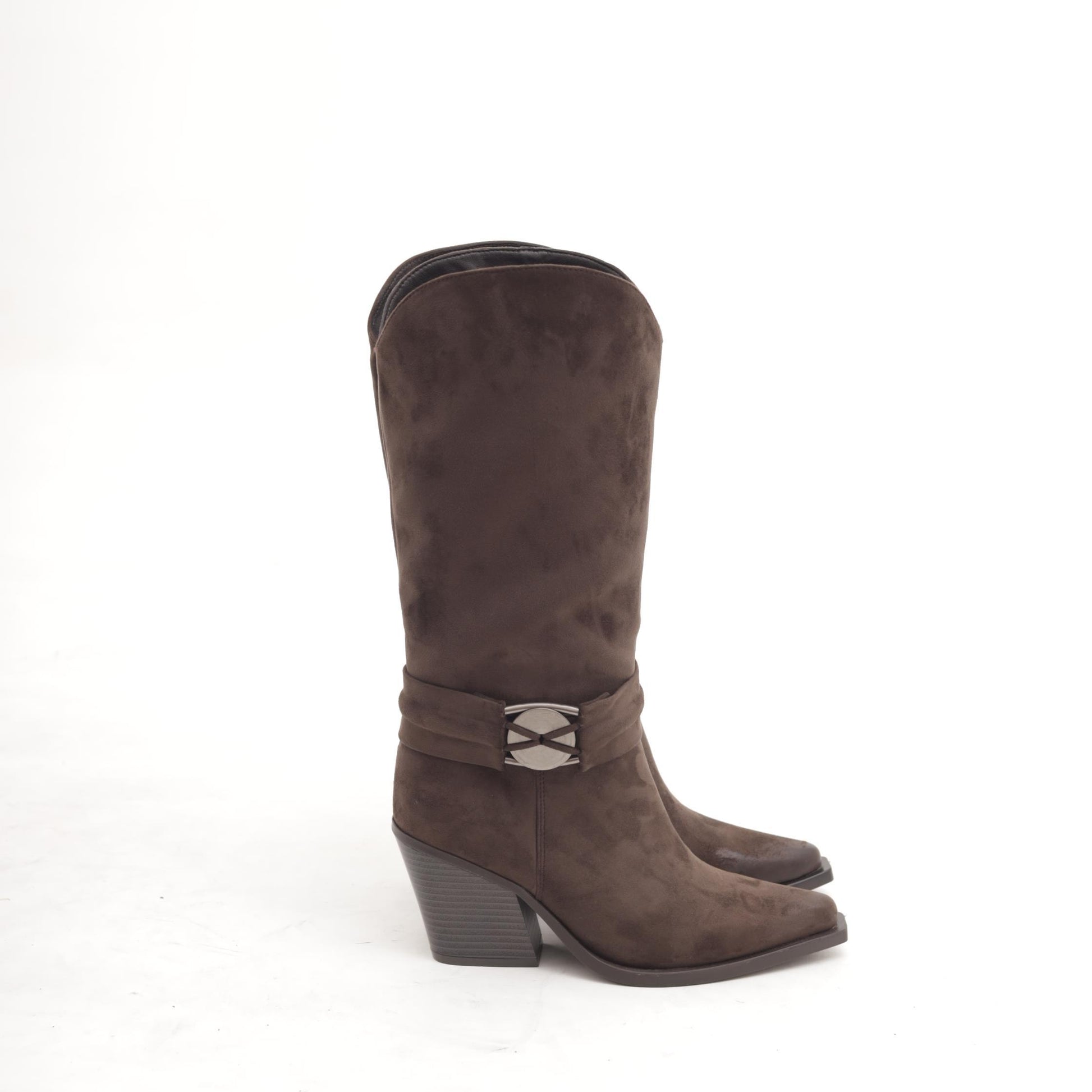 STIVALE TEXANO CINTURINO CAVIGLIA MARRONE MP2701-2MFMR CHOCOLA