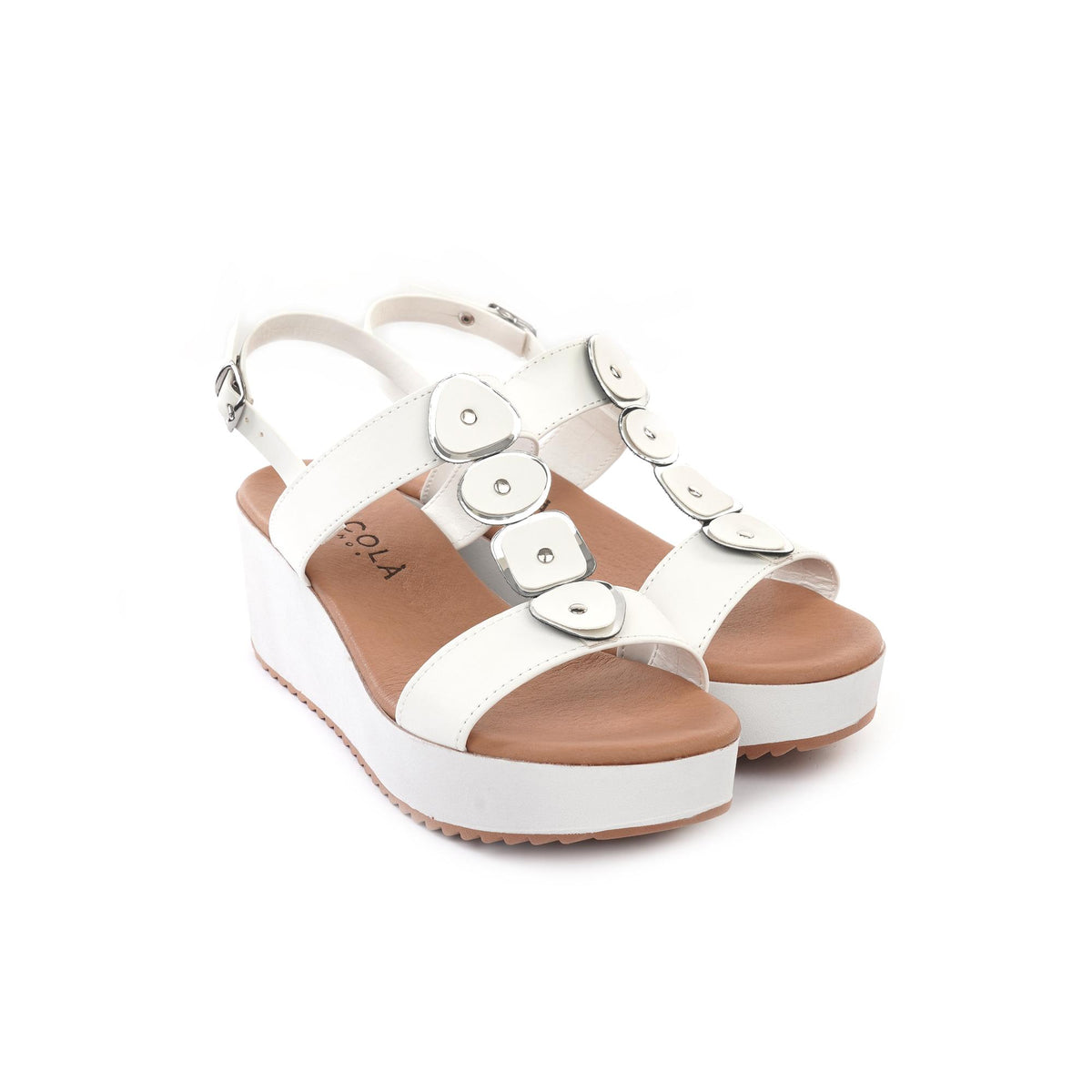 SANDALO  ZEPPA SHAPES BIANCO<BR/> 