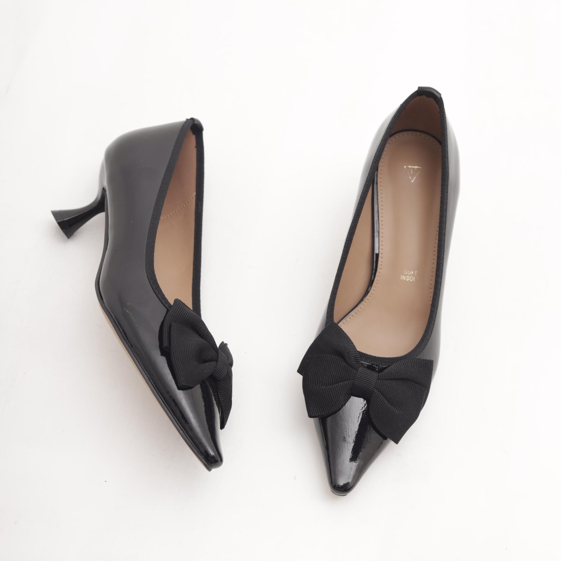 DECOLLETE FIOCCO NERO MP2723-1VENE CHOCOLA