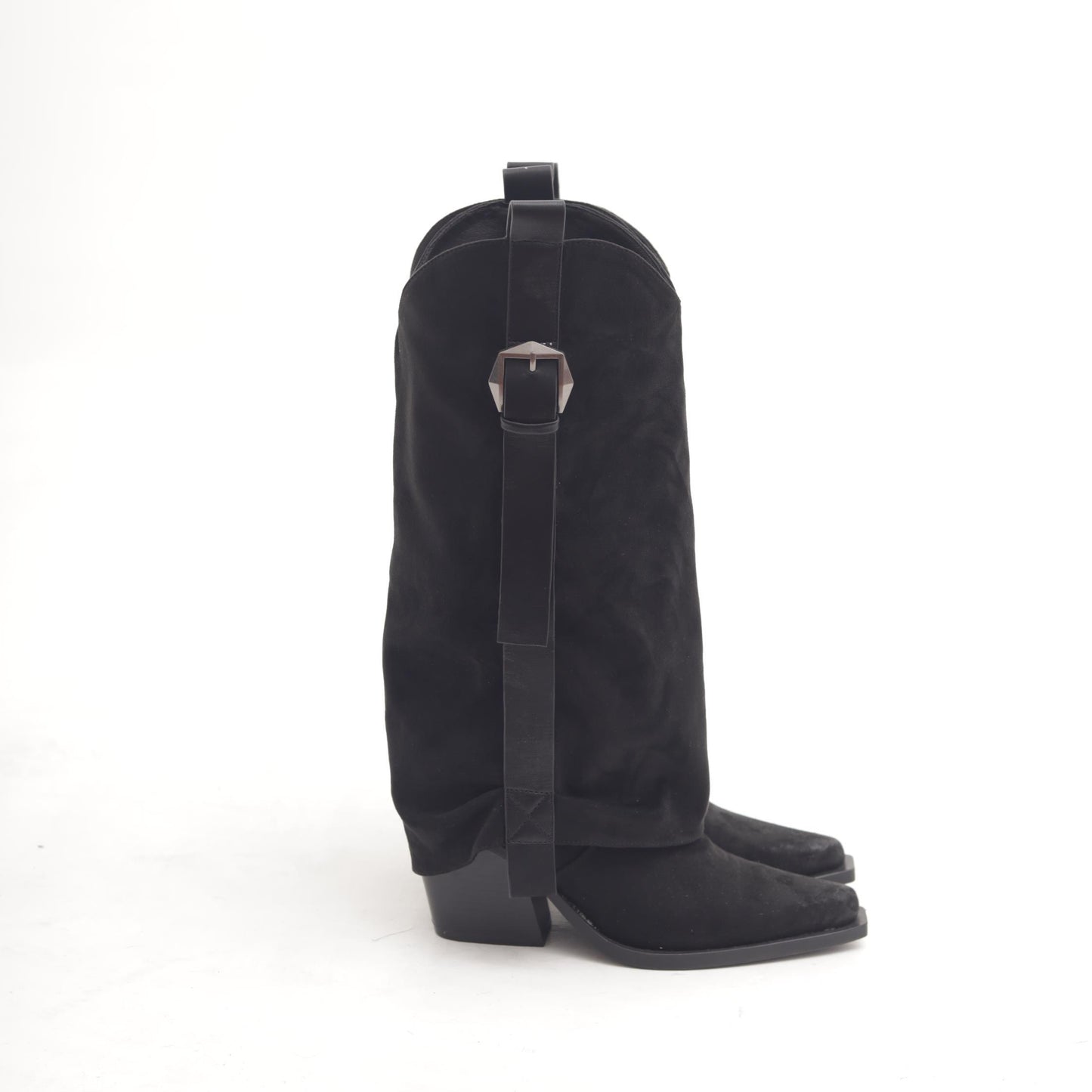 STIVALE TEXANO RISVOLTATO NERO MP2701-4MFNE CHOCOLA