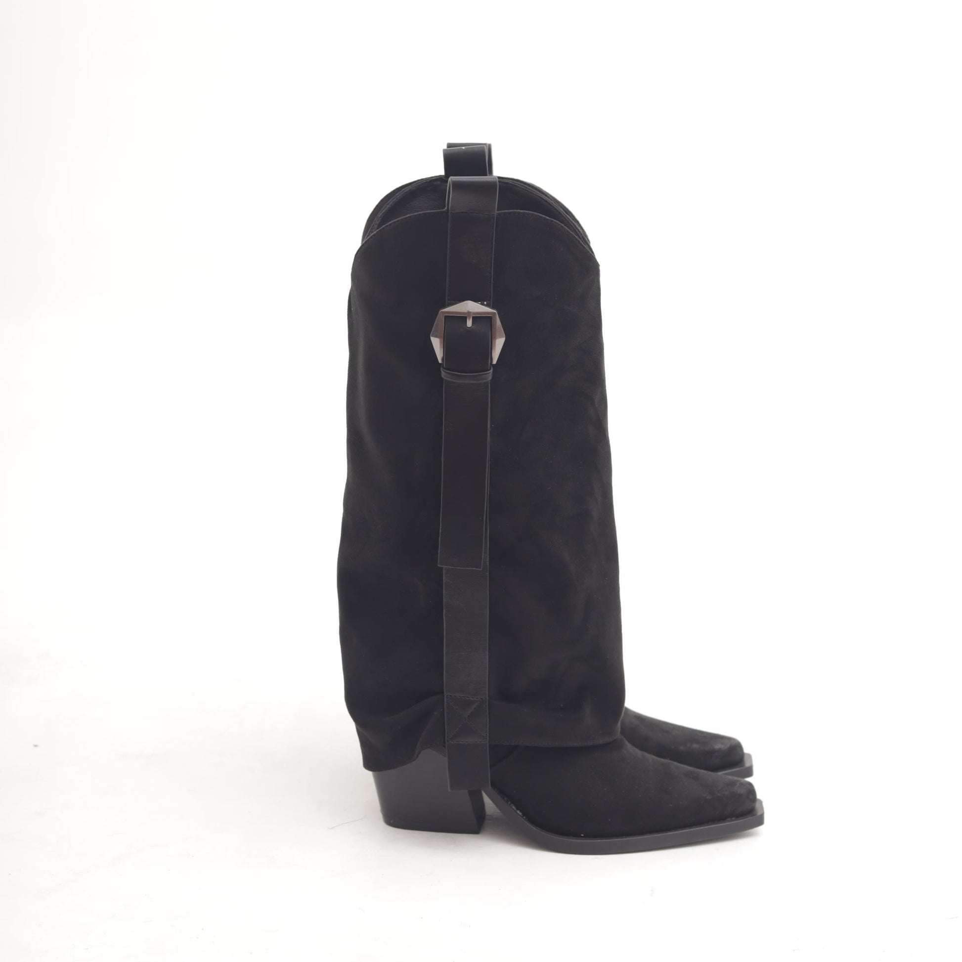 STIVALE TEXANO RISVOLTATO NERO MP2701-4MFNE CHOCOLA