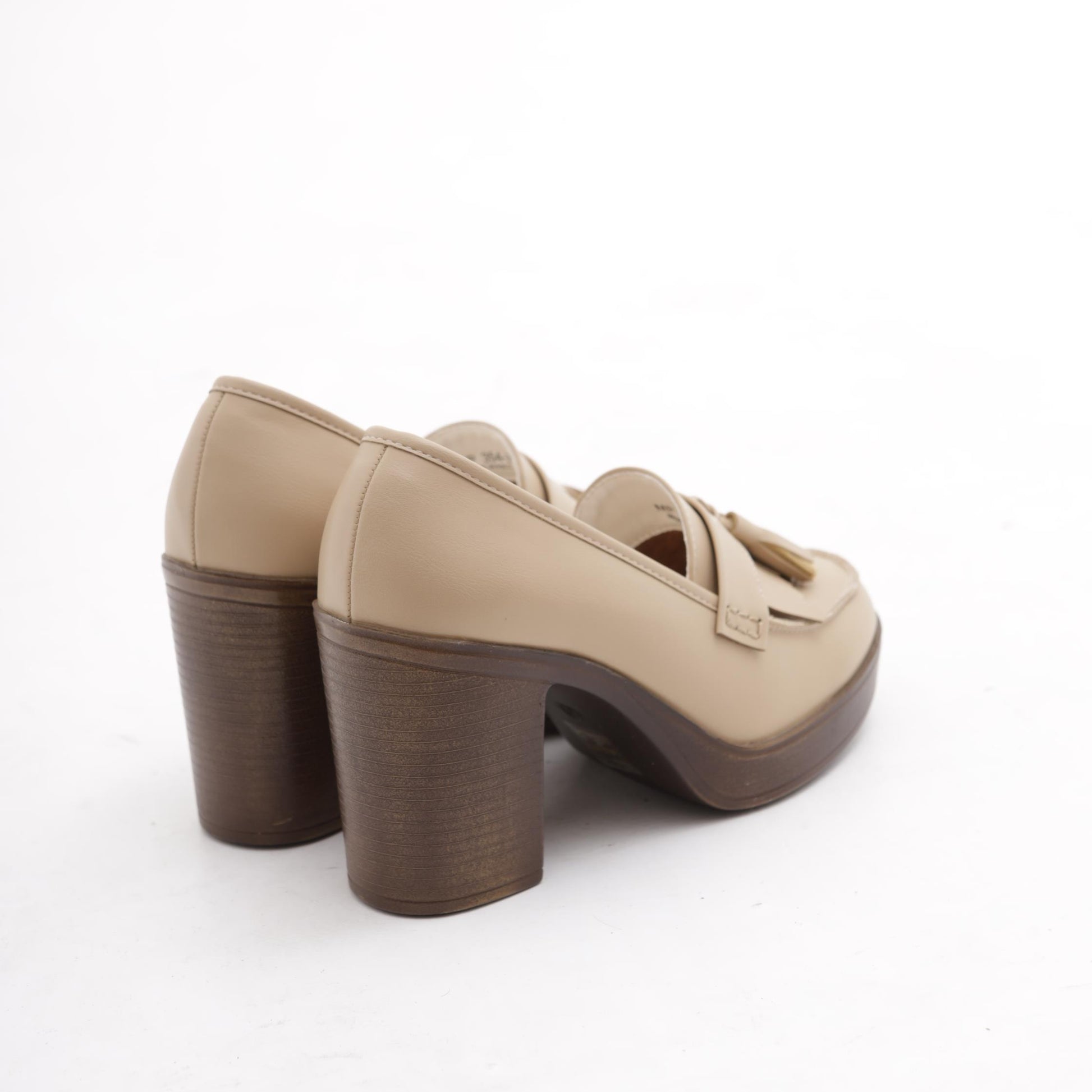 MOCASSINO TACCO NAPPINE BEIGE MP354-2PUBE CHOCOLA