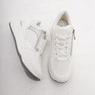 SNEAKERS ALTA ZIP BIANCO<BR/> 