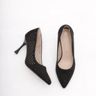 DECOLLETE' FORATA STRASS NERO 
