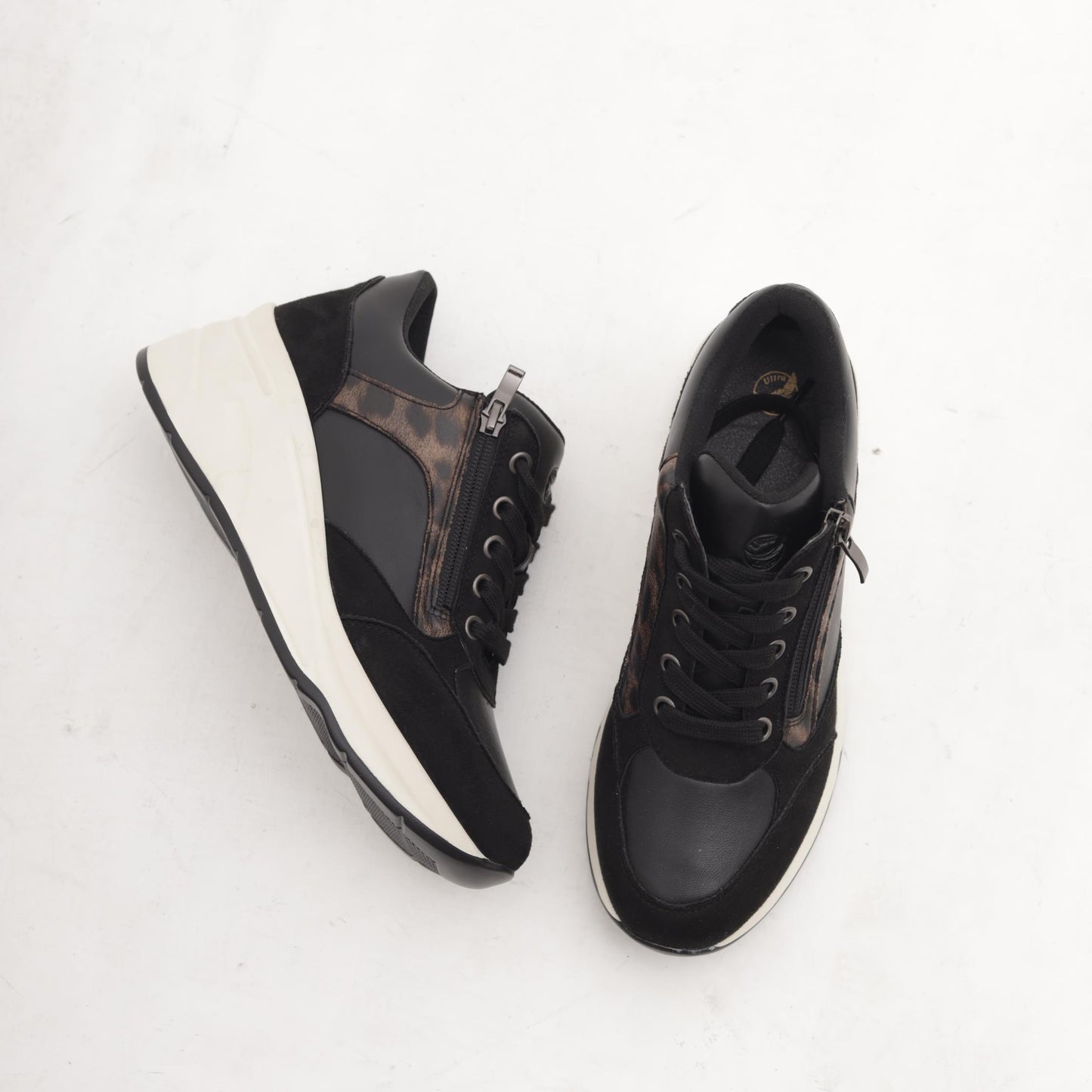 SNEAKERS ALTA ZIP NERO 