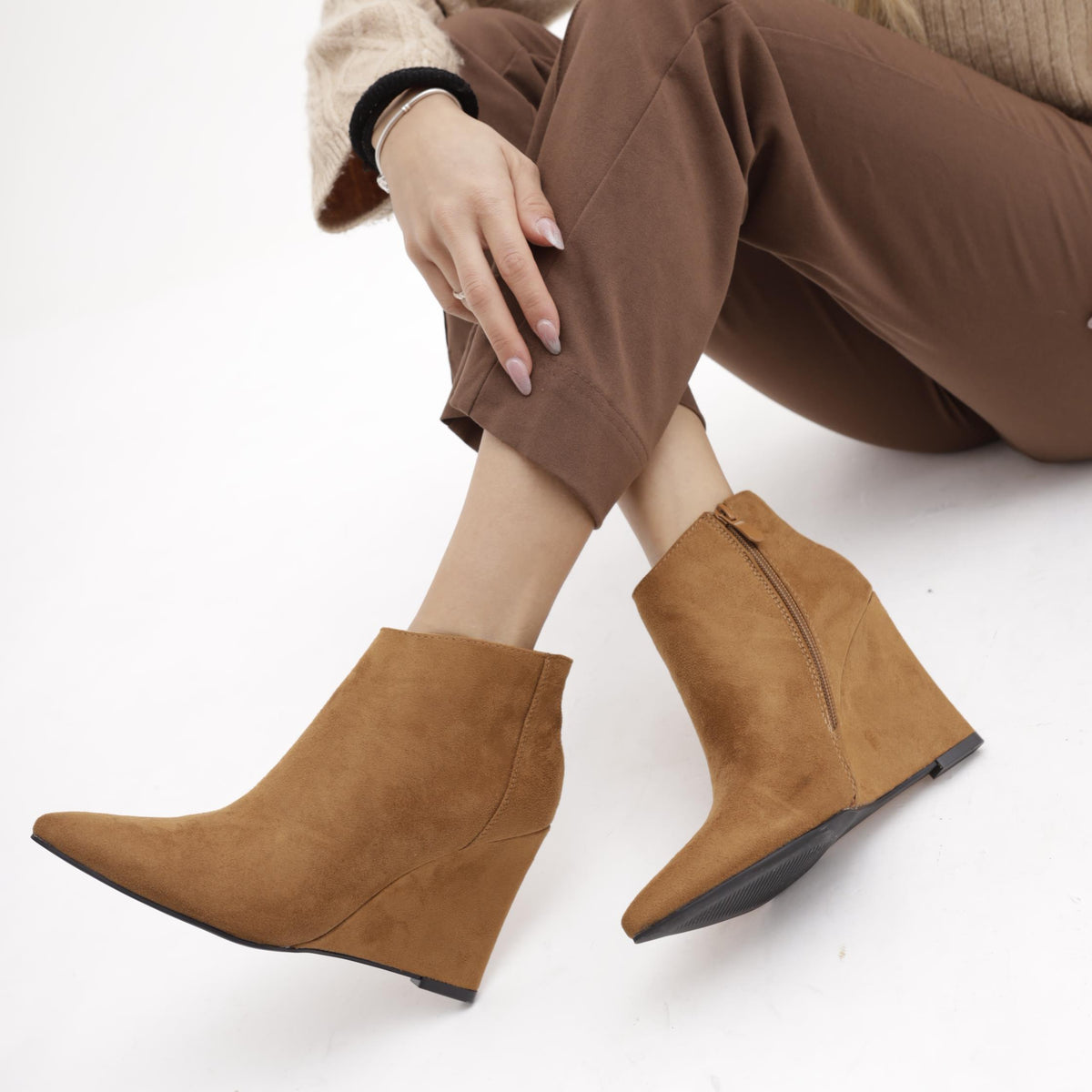 STIVALETTO ZEPPA TABACCO 