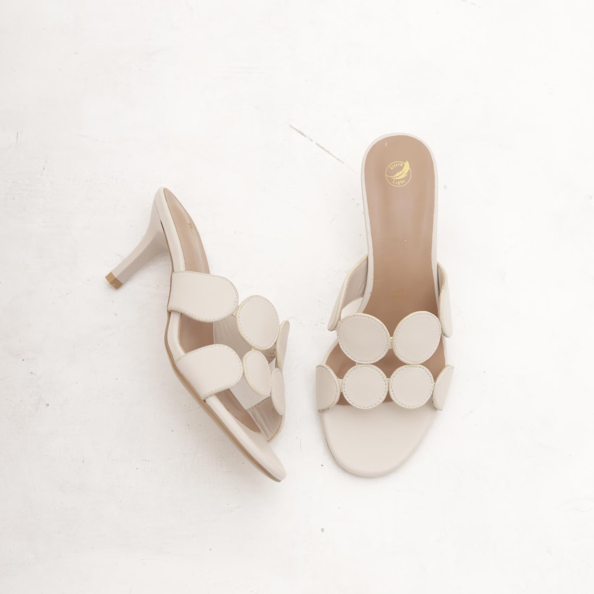 MULE CERCHI BEIGE 