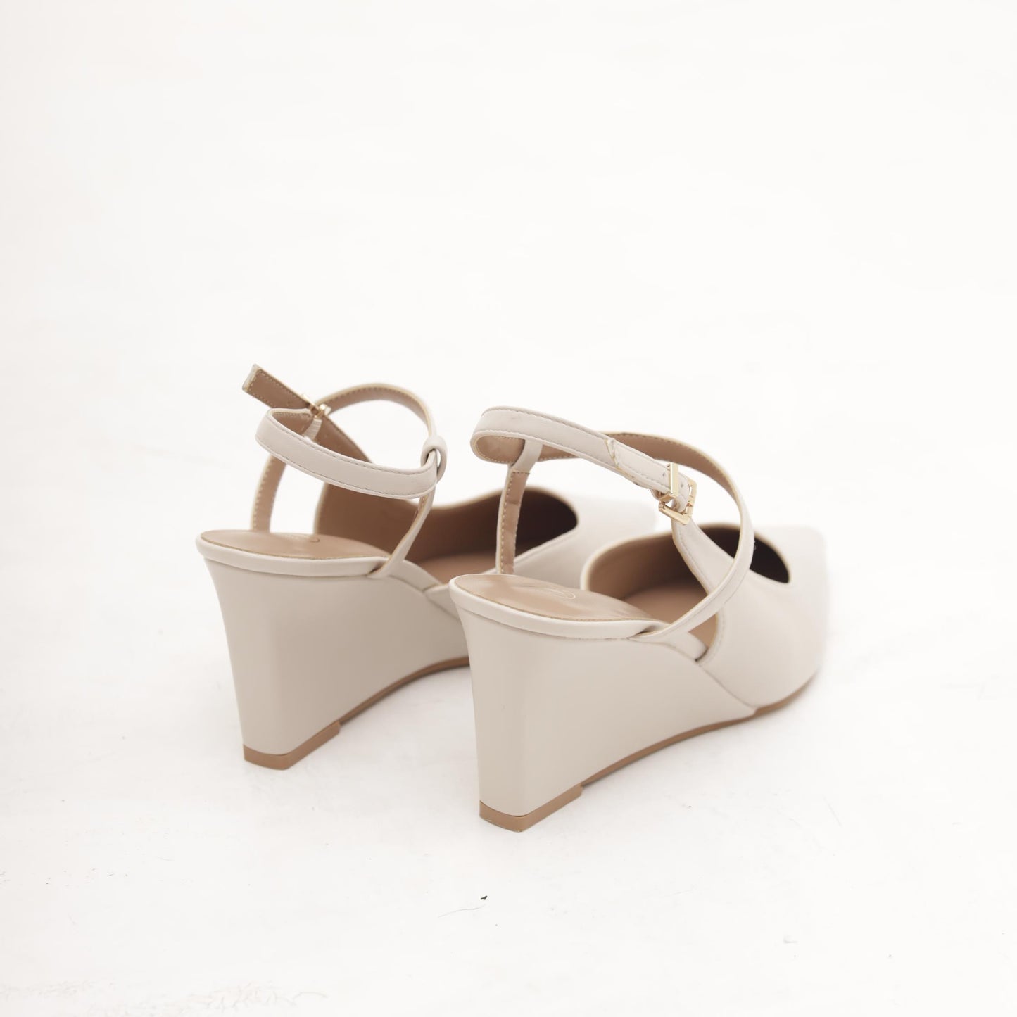 SANDALO ZEPPA INCROCIO BEIGE 