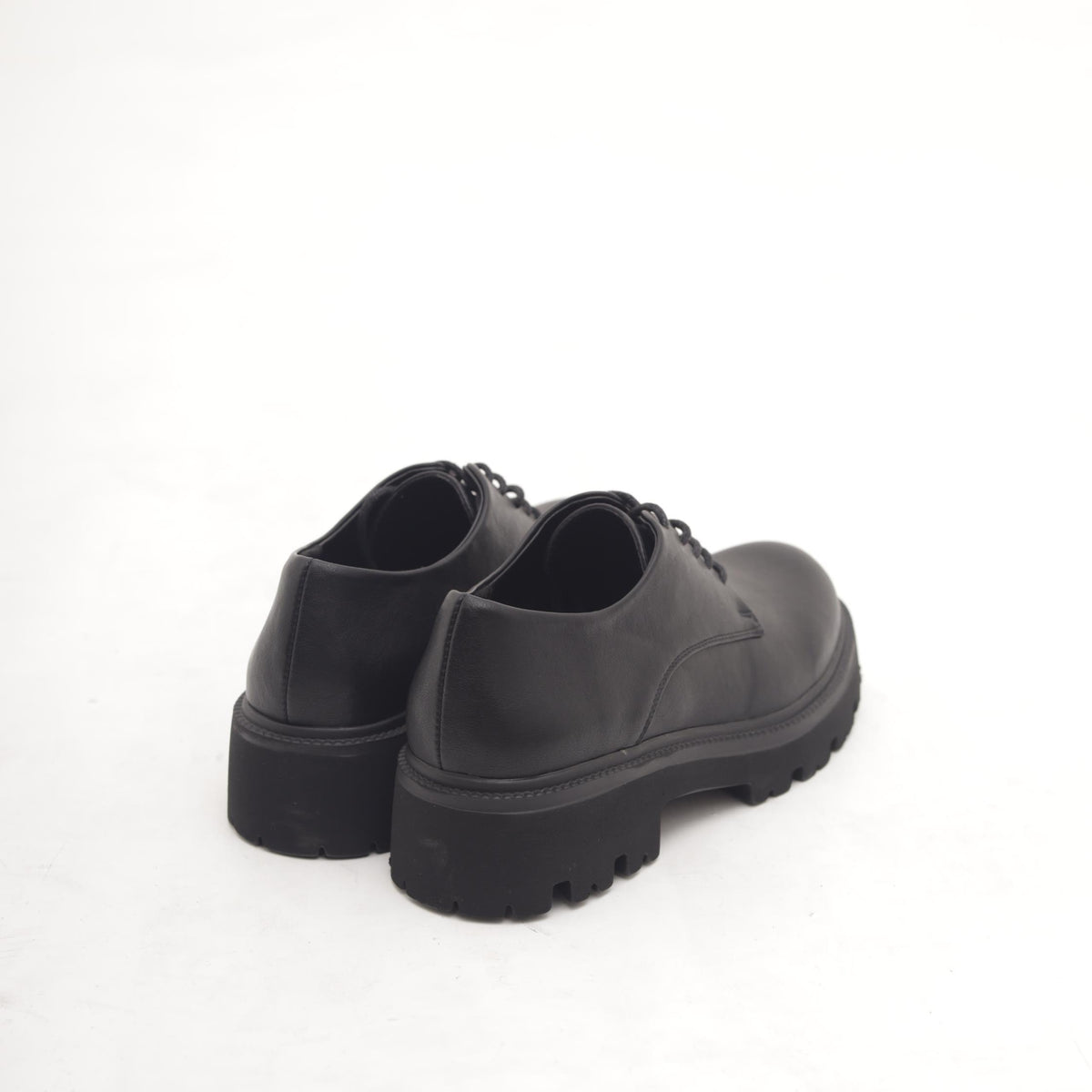 OXFORD SUOLA ALTA LISCIA NERO 