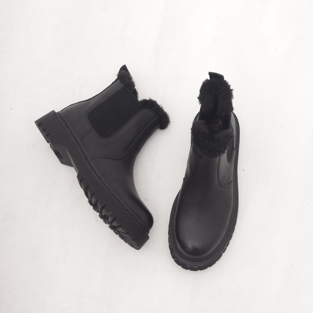 STIVALETTO CHELSEA BASSO FUR NERO 