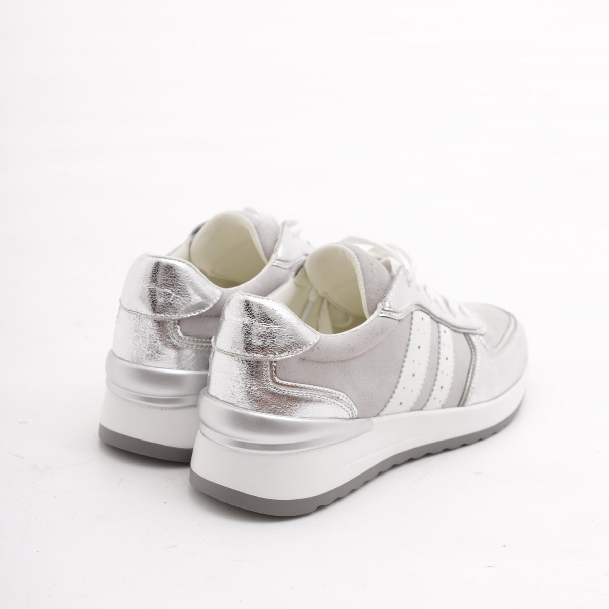 SNEAKERS RUNNING ALTA ARGENTO<BR/> 