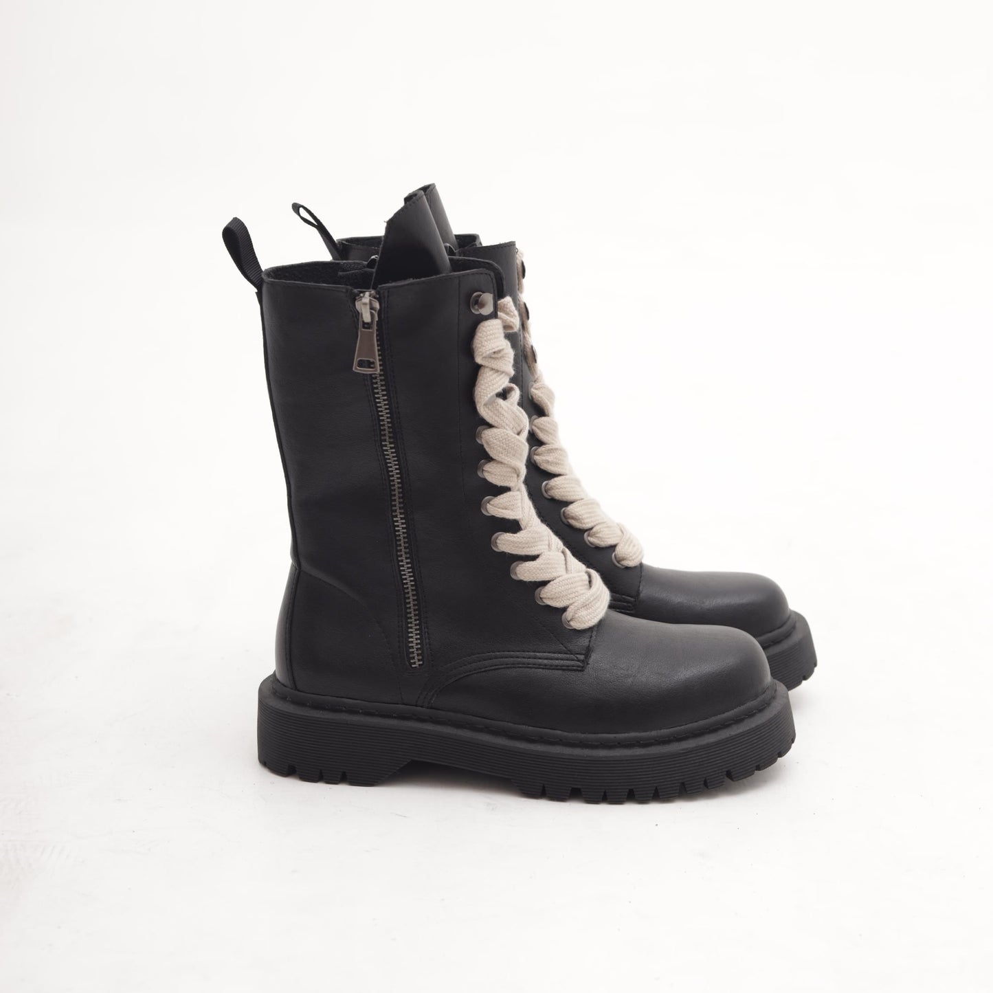 ANFIBIO ALTO CON ZIP NERO 