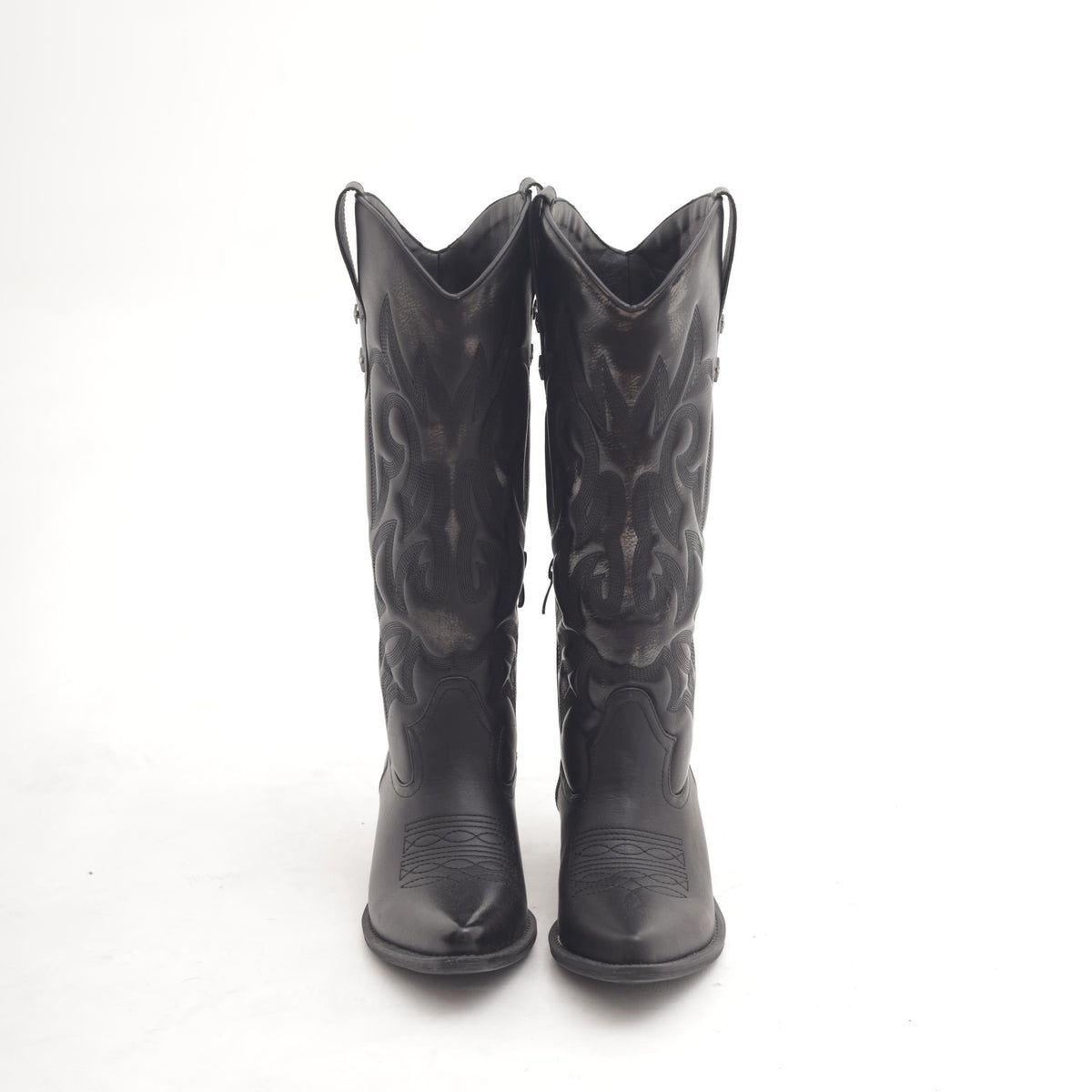 STIVALE CAMPEROS RICAMO STARS NERO 
