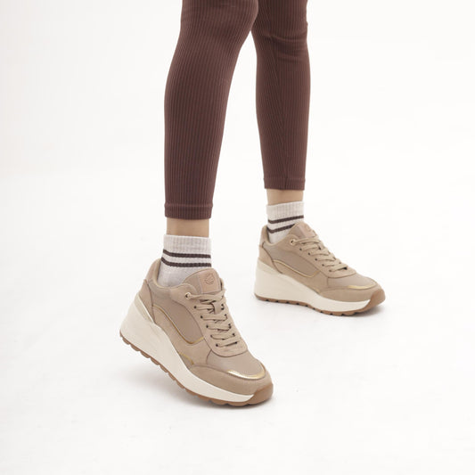SNEAKERS ZEPPA TAUPE MP2604-5PUTA CHOCOLA