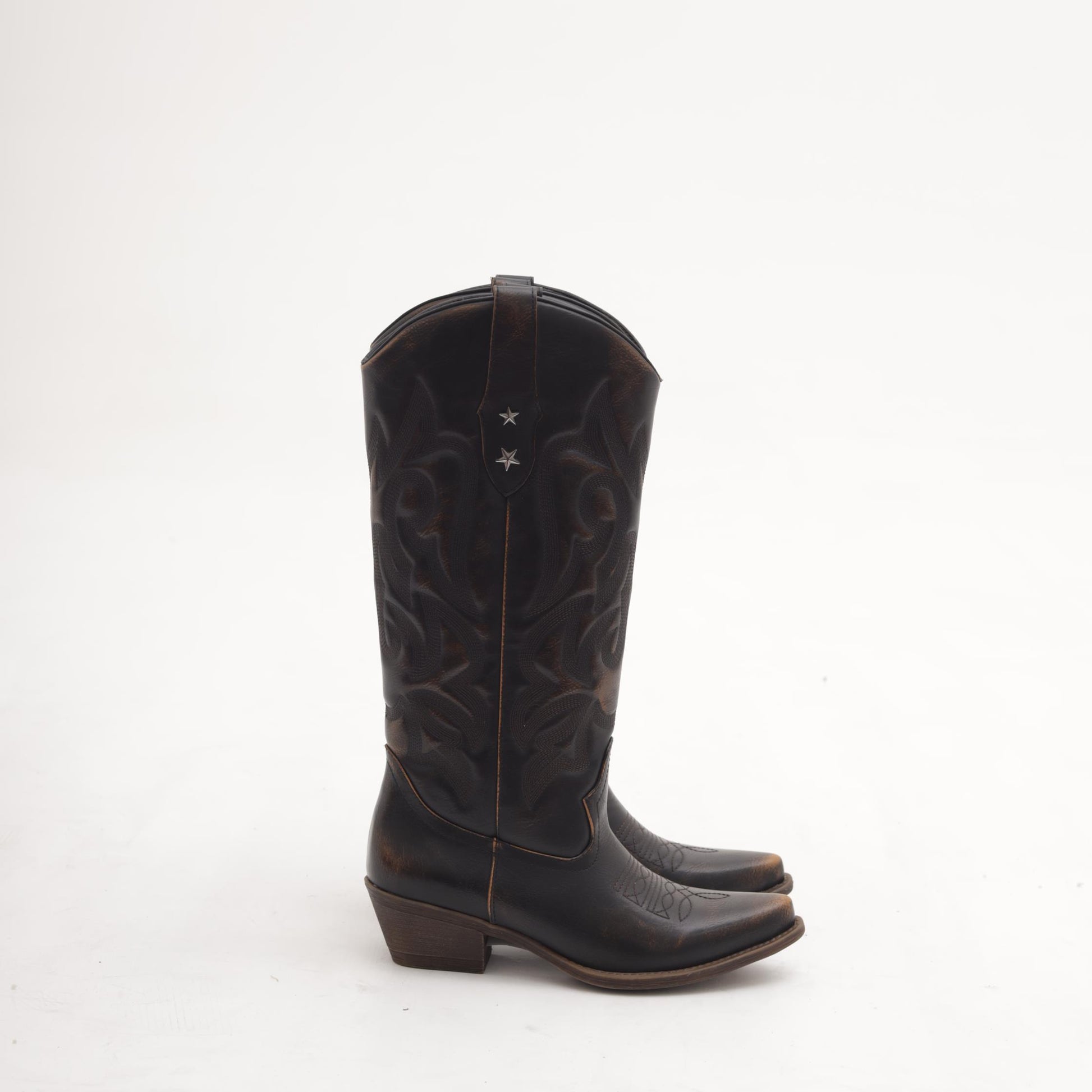 STIVALE CAMPEROS RICAMO STARS TESTA DI MORO MP2705-1PUTM CHOCOLA