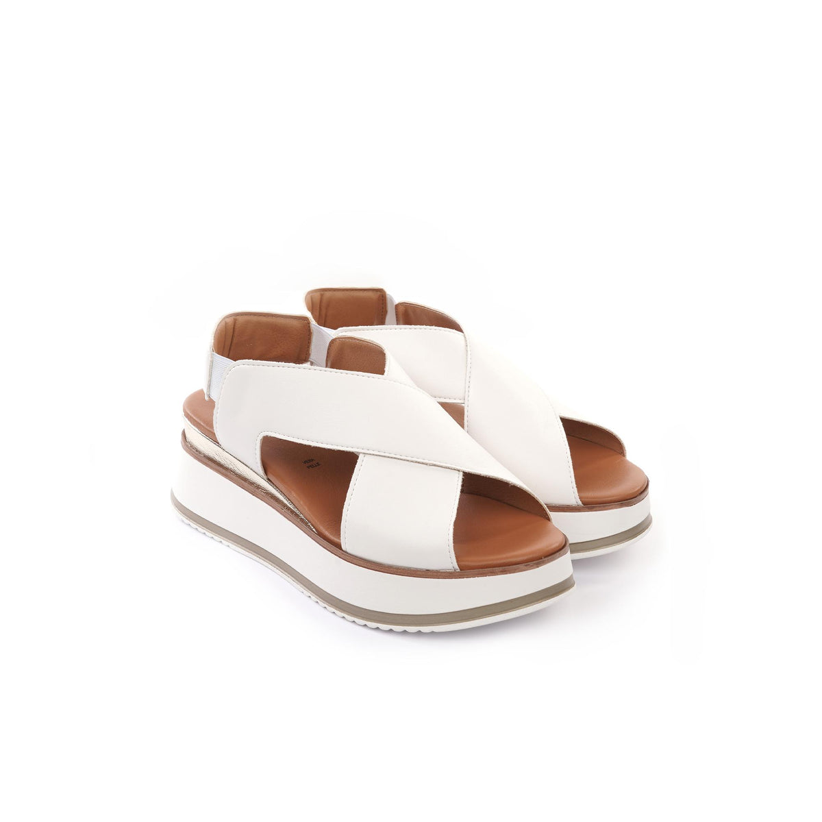 SANDALO ZEPPA INCROCIO BIANCO<BR/> 