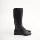 STIVALE FLAT LISCIO NERO 
