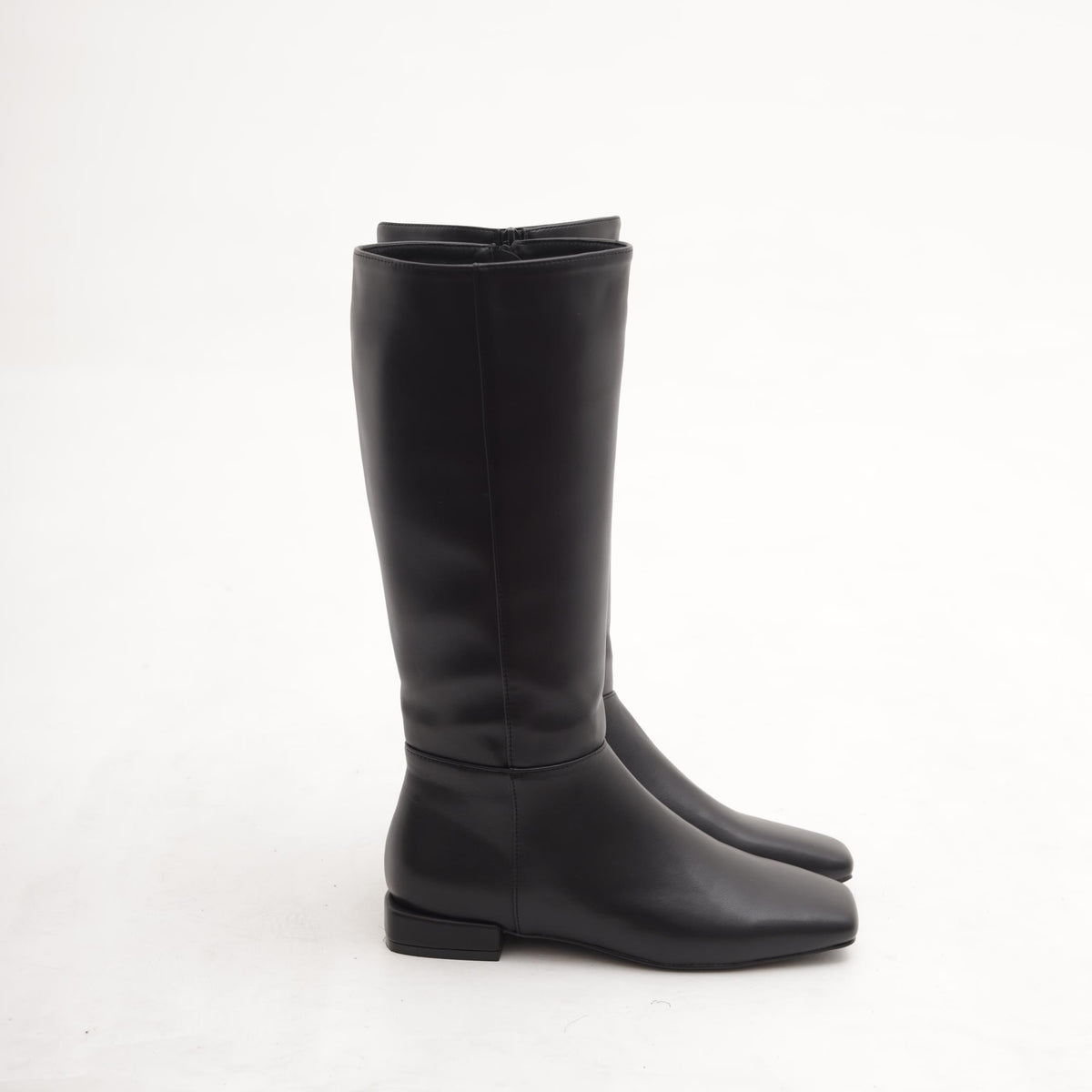 STIVALE FLAT LISCIO NERO 