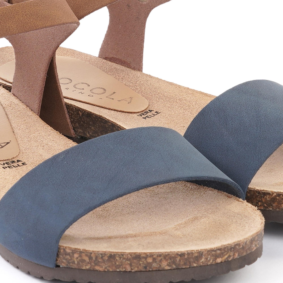 SANDALO BIO FLAT FASCIA BLU<BR/> 