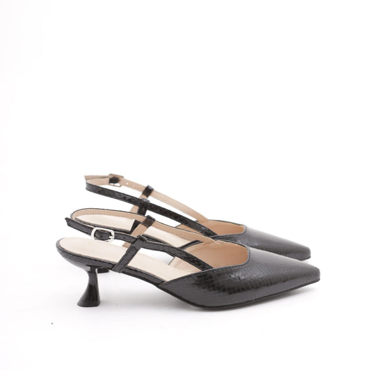SLINGBACK SNAKE NERO 