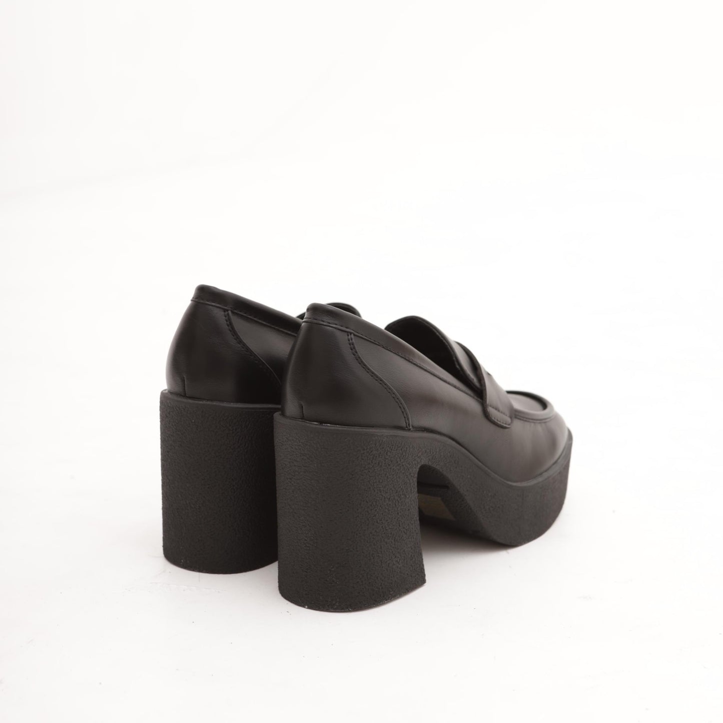 MOCASSINO CHUNKY LISCIO NERO MP350-3PUNE CHOCOLA