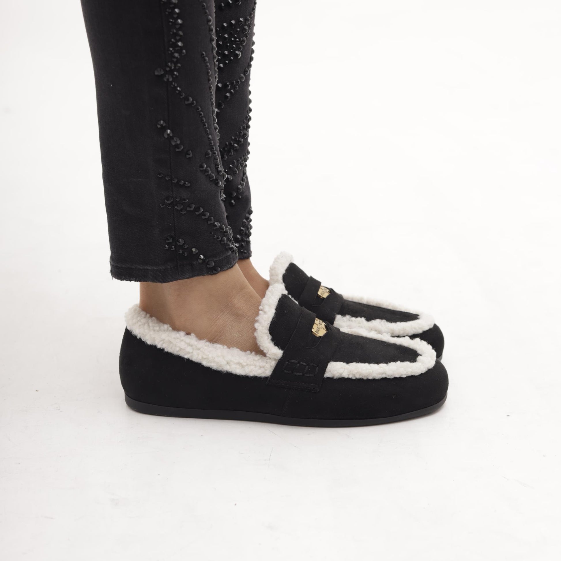 MOCASSINO SOFT FUR NERO 