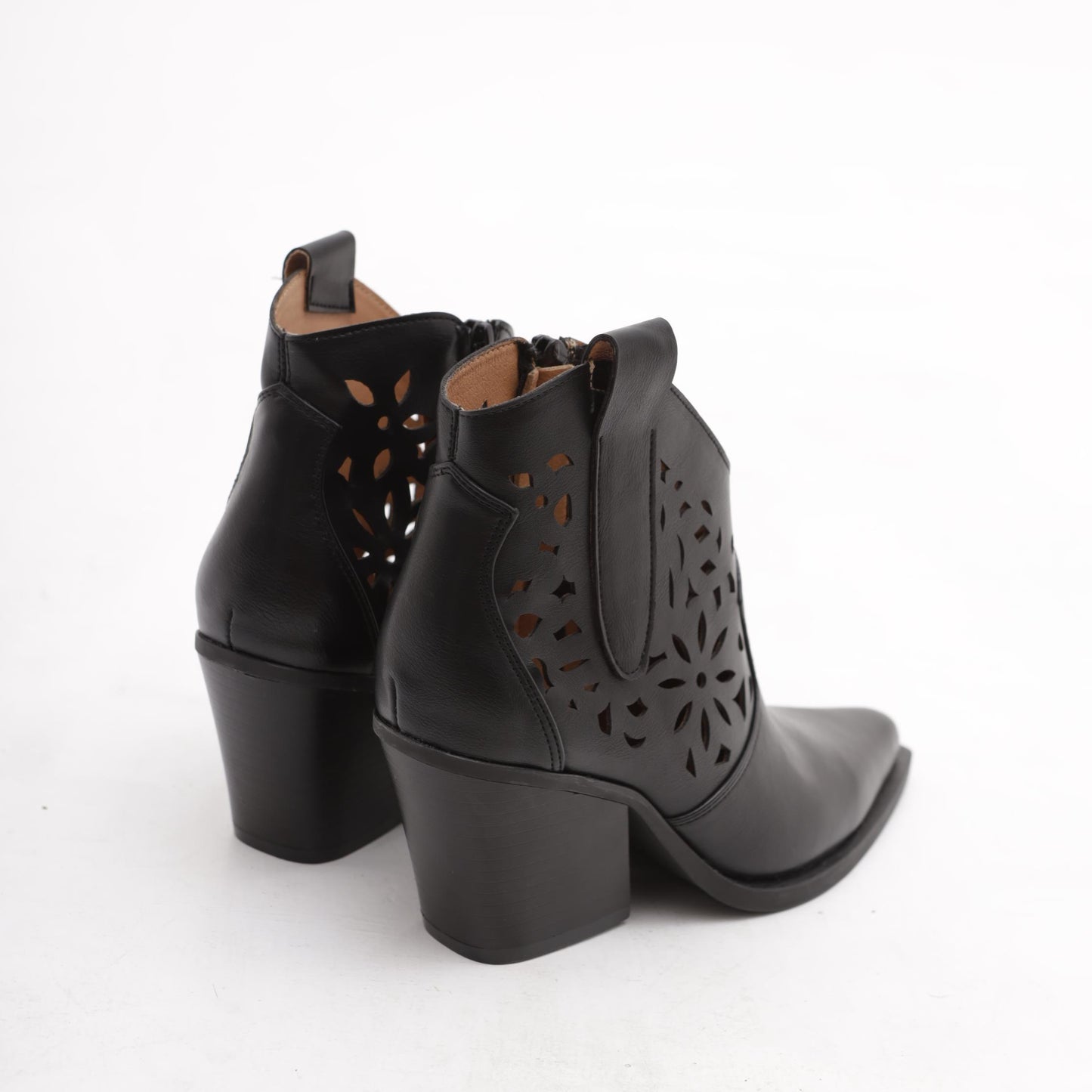 TEXANO BASSO TRAFORATO NERO 