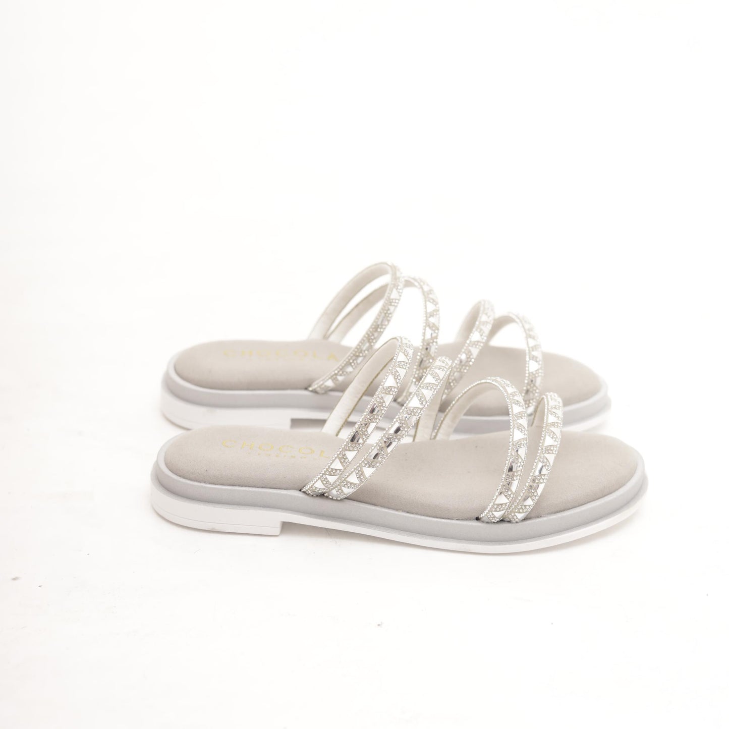 SANDALO FASCETTE TRIANGLE ARGENTO 