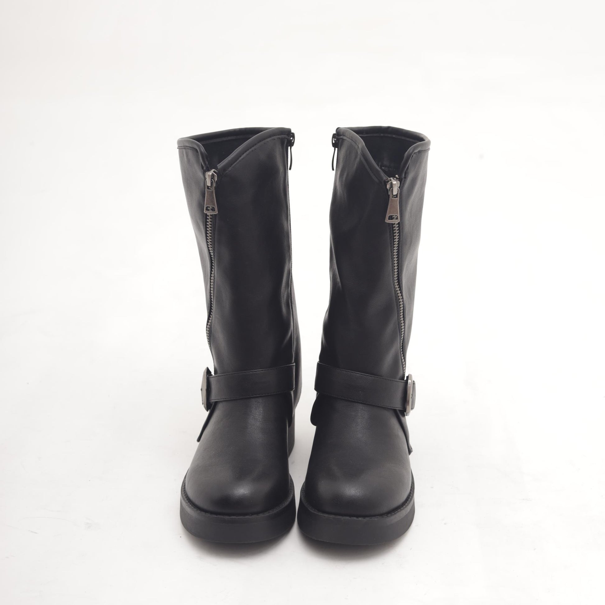 STIVALE BIKER ZIP NERO 