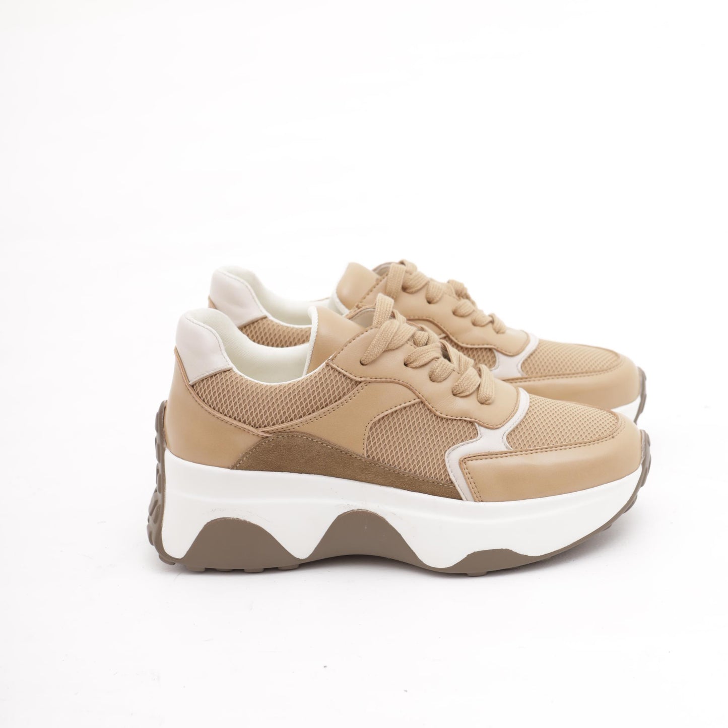 SNEAKERS OVERSIZE CUOIO<BR/> 