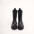 STIVALETTO ELASTICO E ZIP NERO<BR/> 