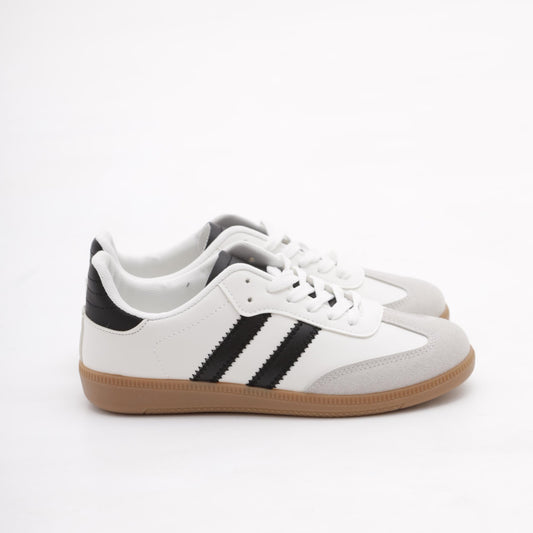 SNEAKERS FLAT BIANCO MP902-1PUBI CHOCOLA
