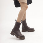 STIVALETTO ELASTICO E ZIP TESTA DI MORO 