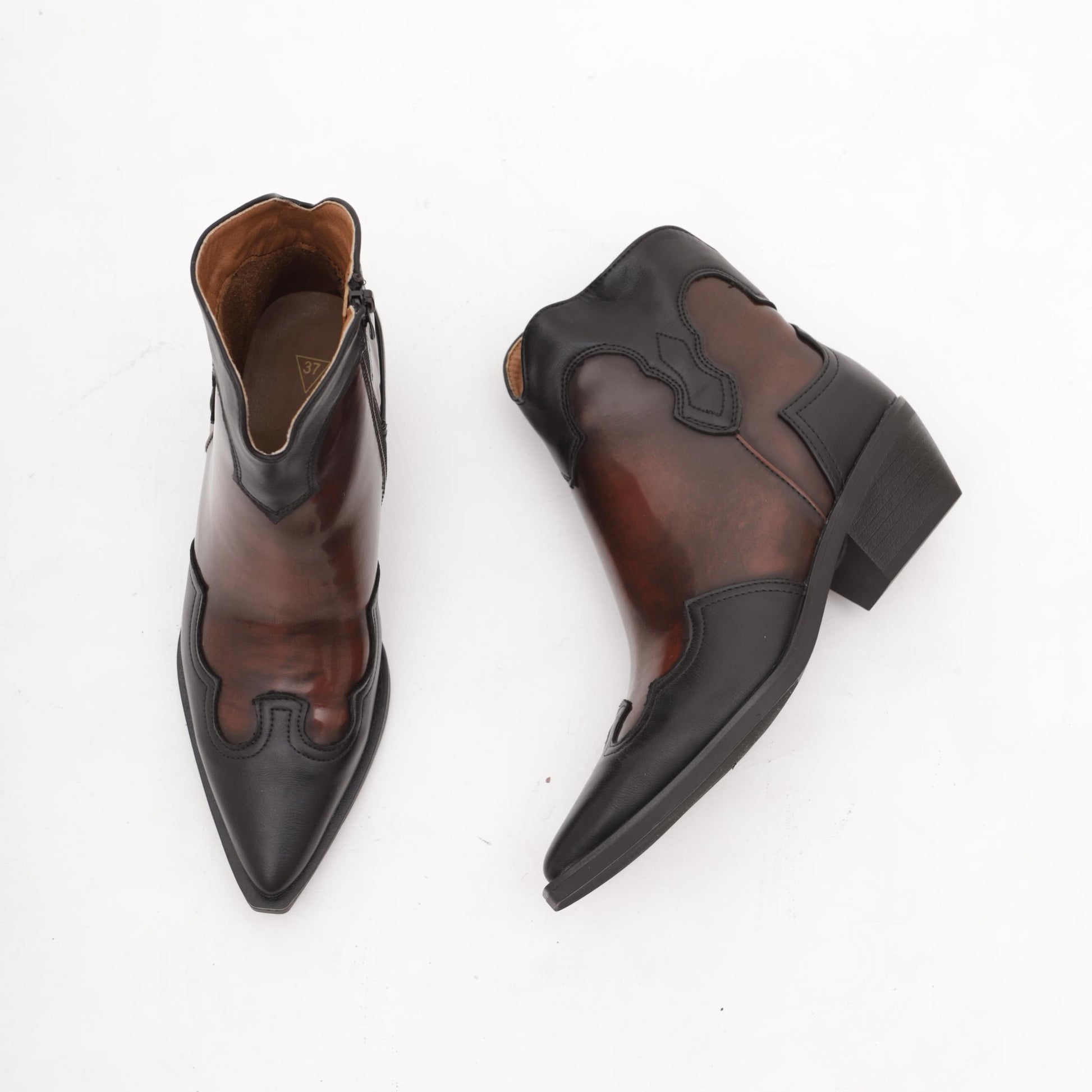 STIVALETTO TEXANO COWBOY NERO 