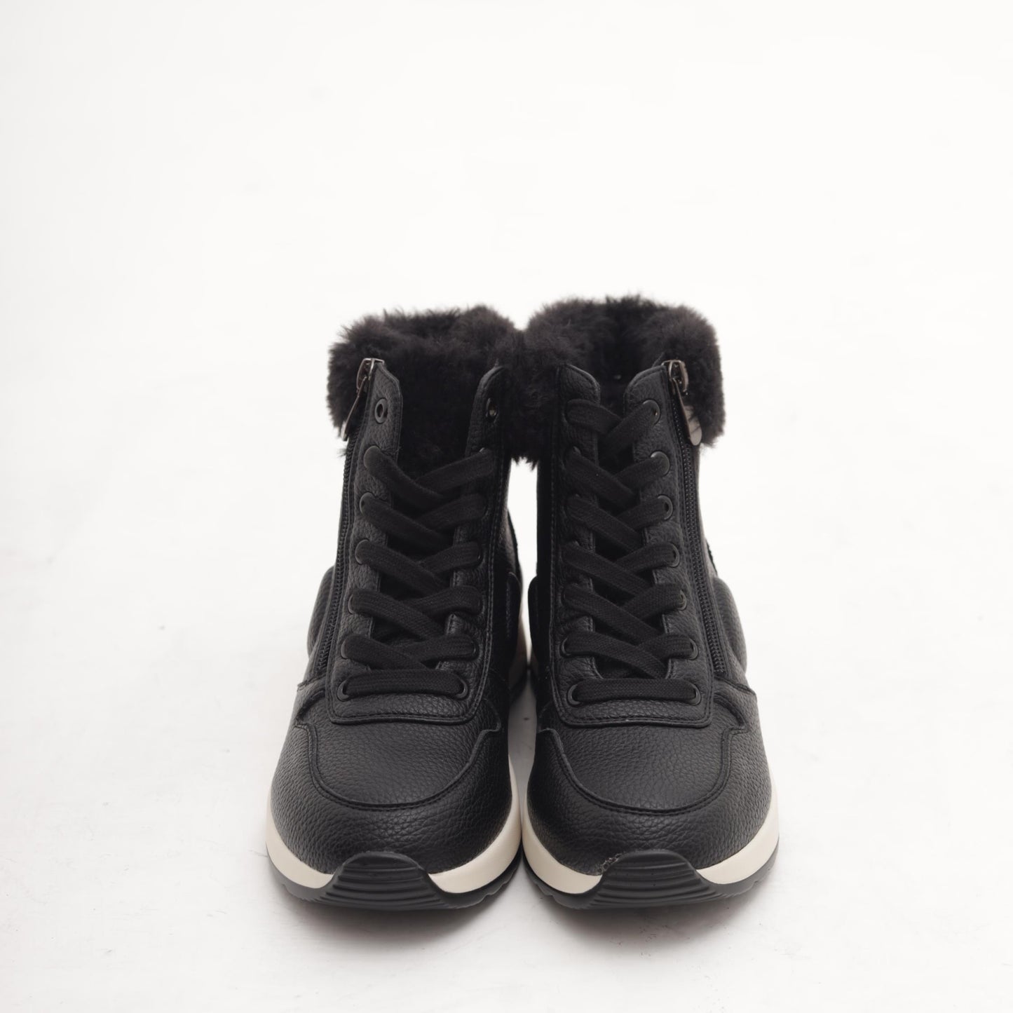 STIVALETTO SNEAKERS ZIP NERO 