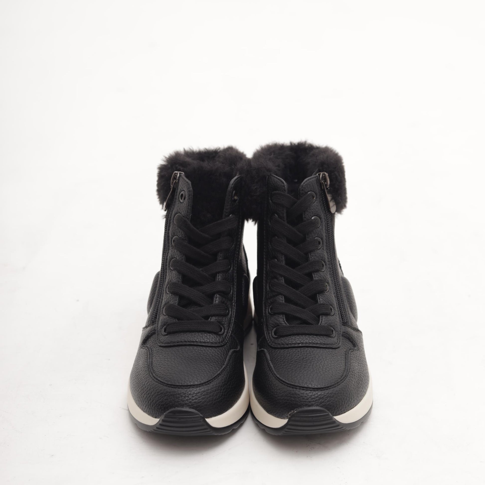 STIVALETTO SNEAKERS ZIP NERO 