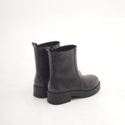 STIVALETTO BIKER BASSO LISCIO GESSO 