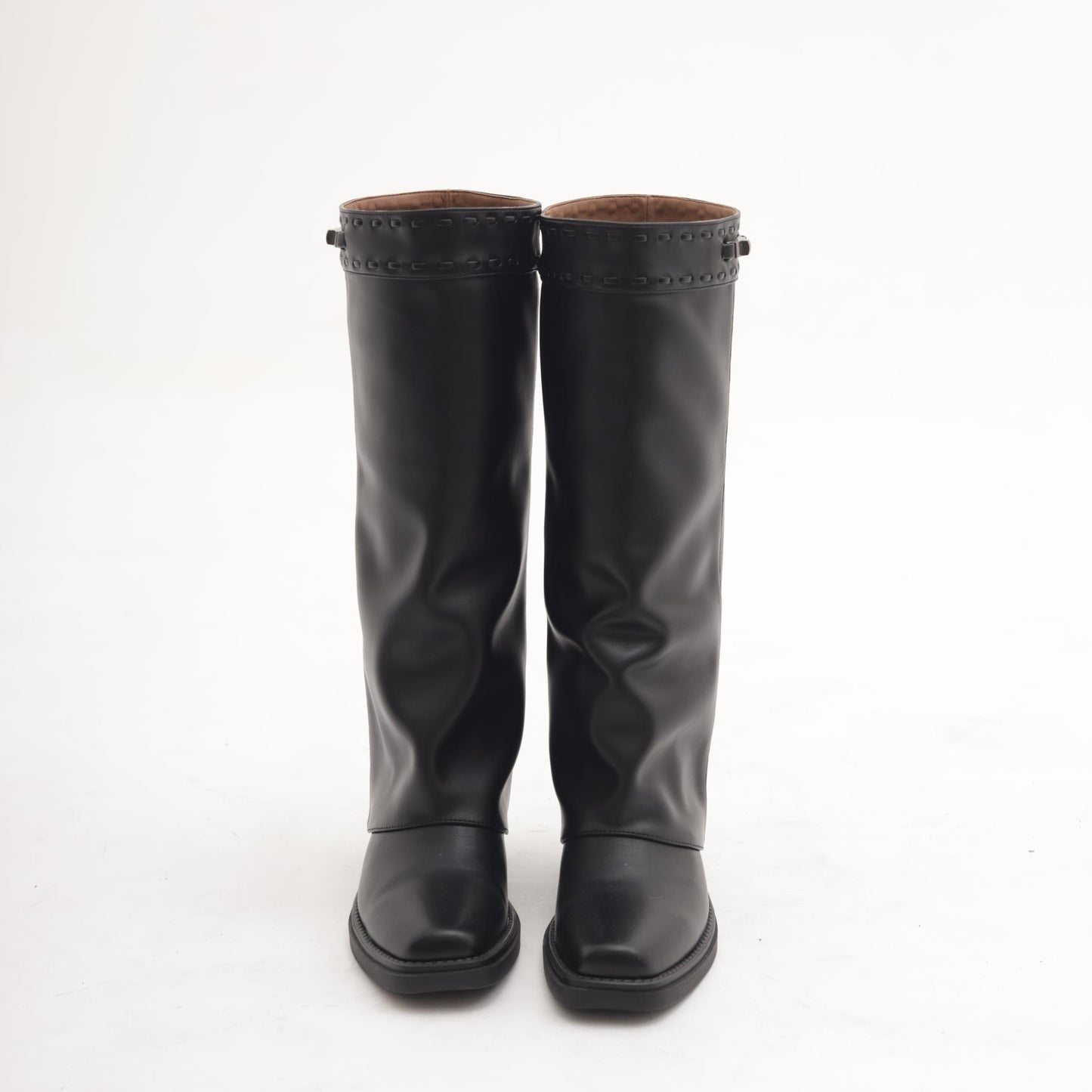 STIVALE TEXANO RISVOLTATO NERO MP2741-3PUNE CHOCOLA