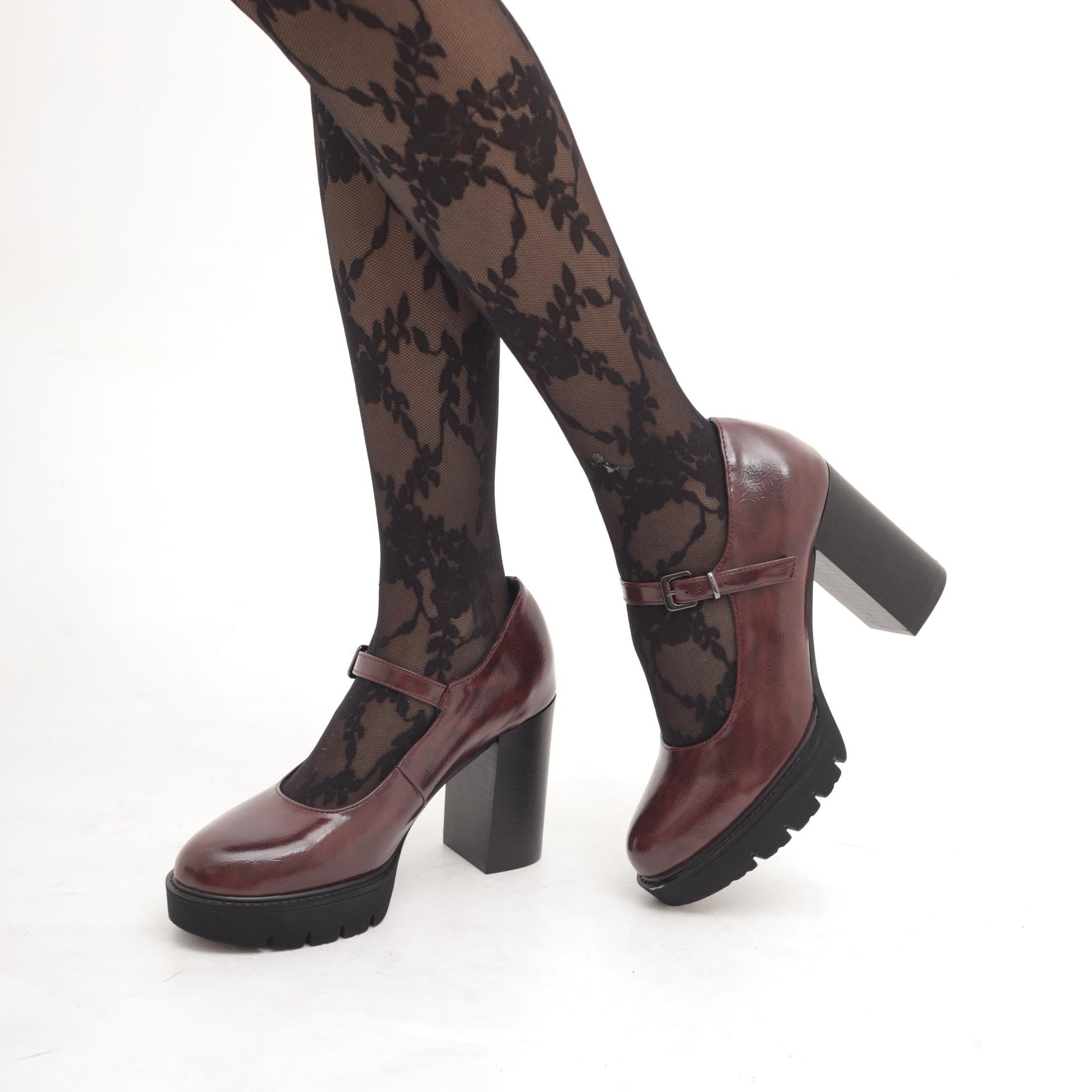 MARY JANE PLATEAU BORDEAUX MP70013-1PUB CHOCOLA