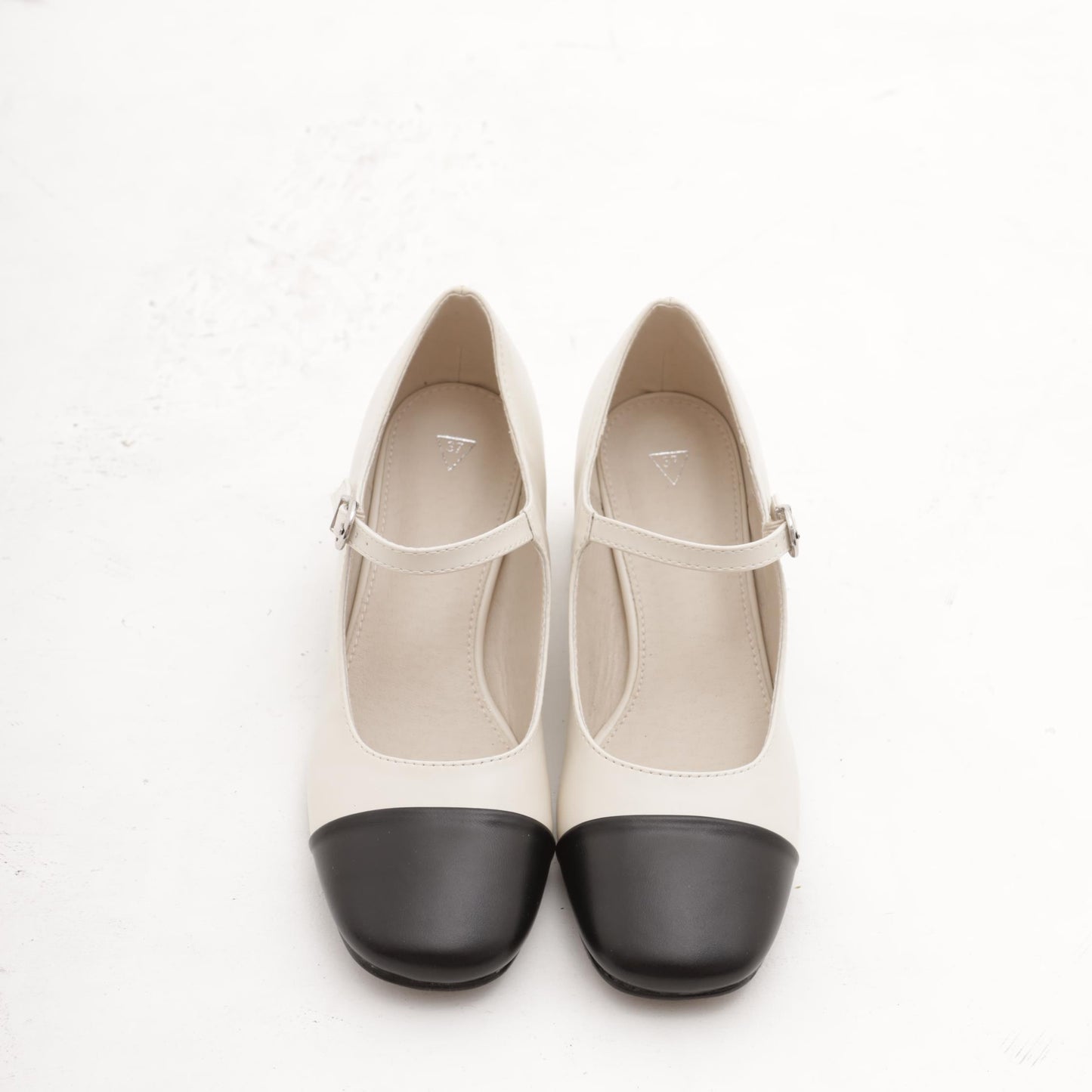 MARY JANE PUNTALE 1 CINTURINO PANNA MP8002PUPA CHOCOLA