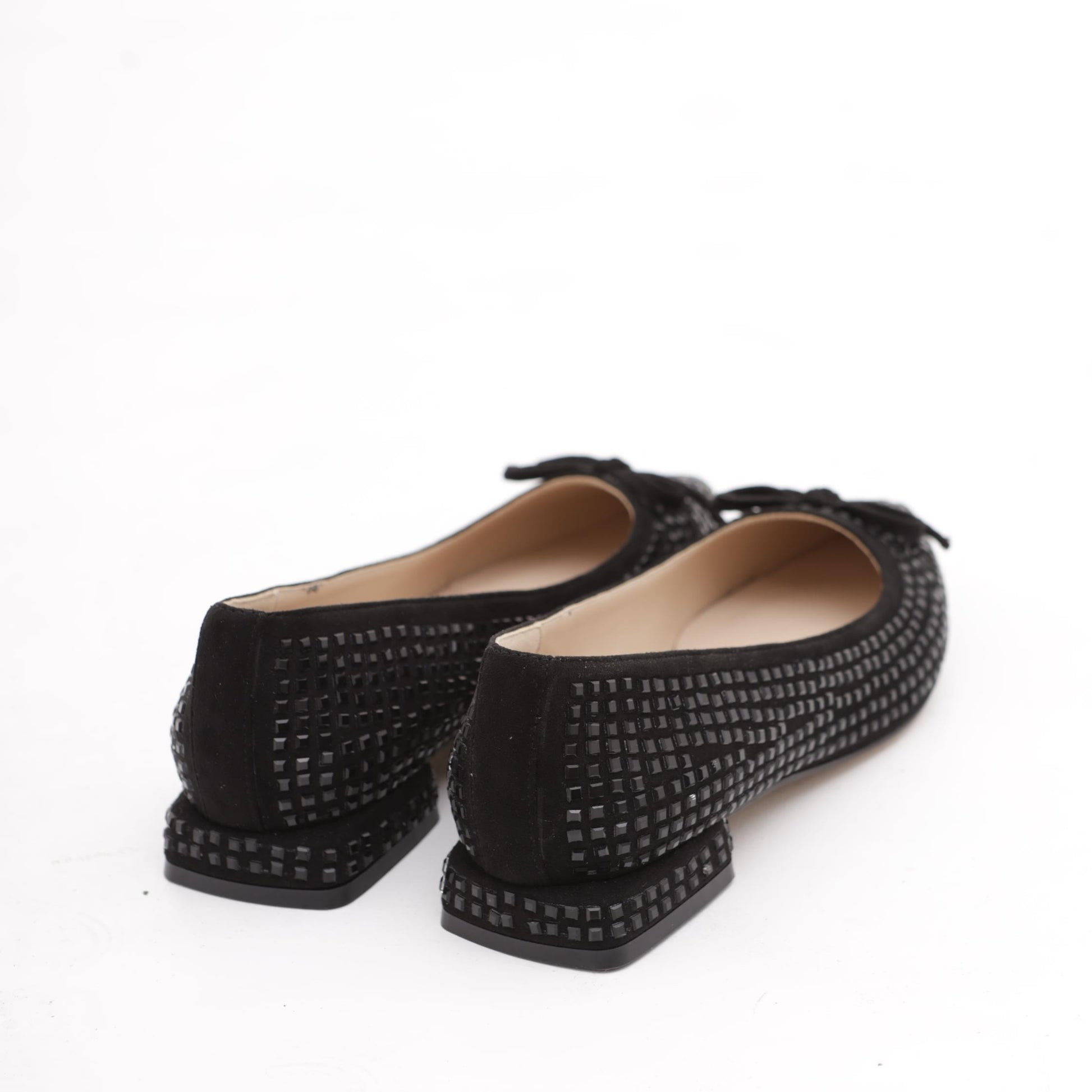 DECOLLETE' FLAT GLITTER NERO 