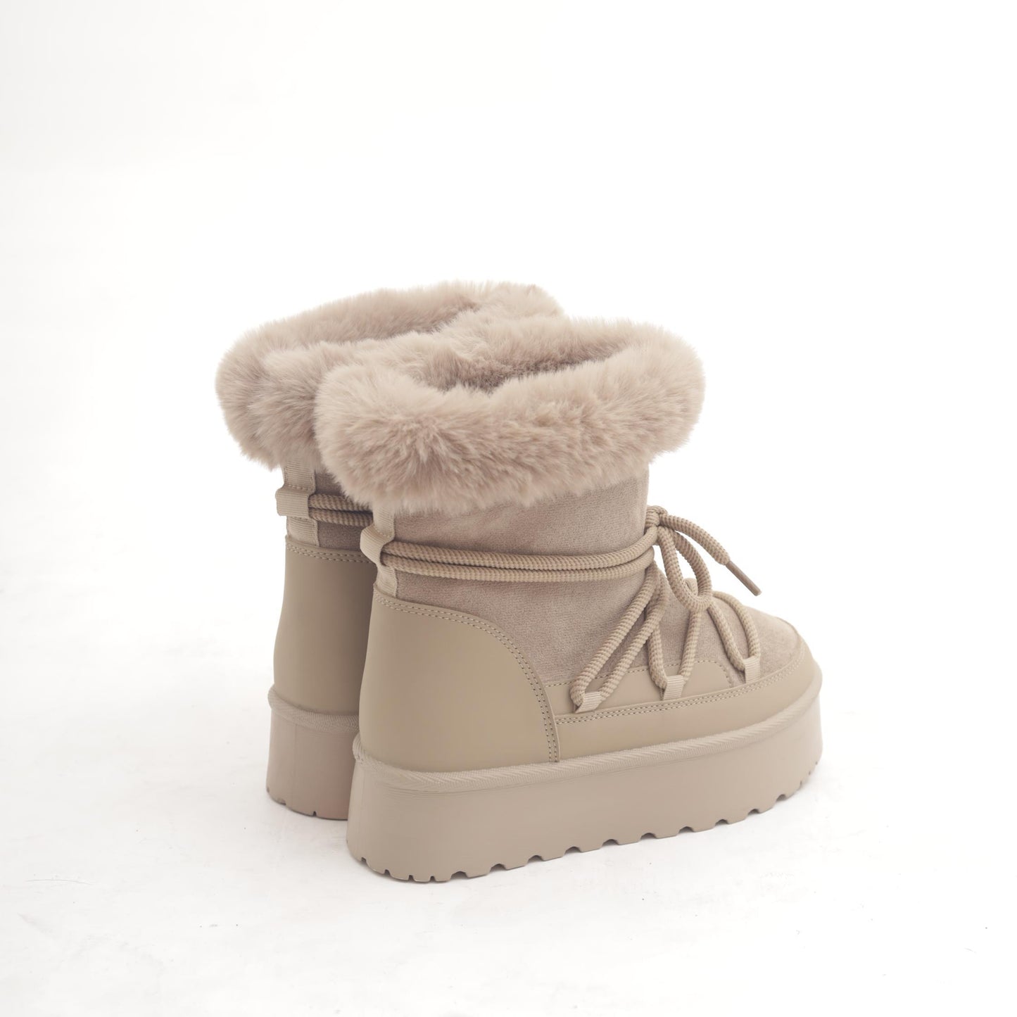 STIVALETTO MAMMUT LACCI TAUPE 