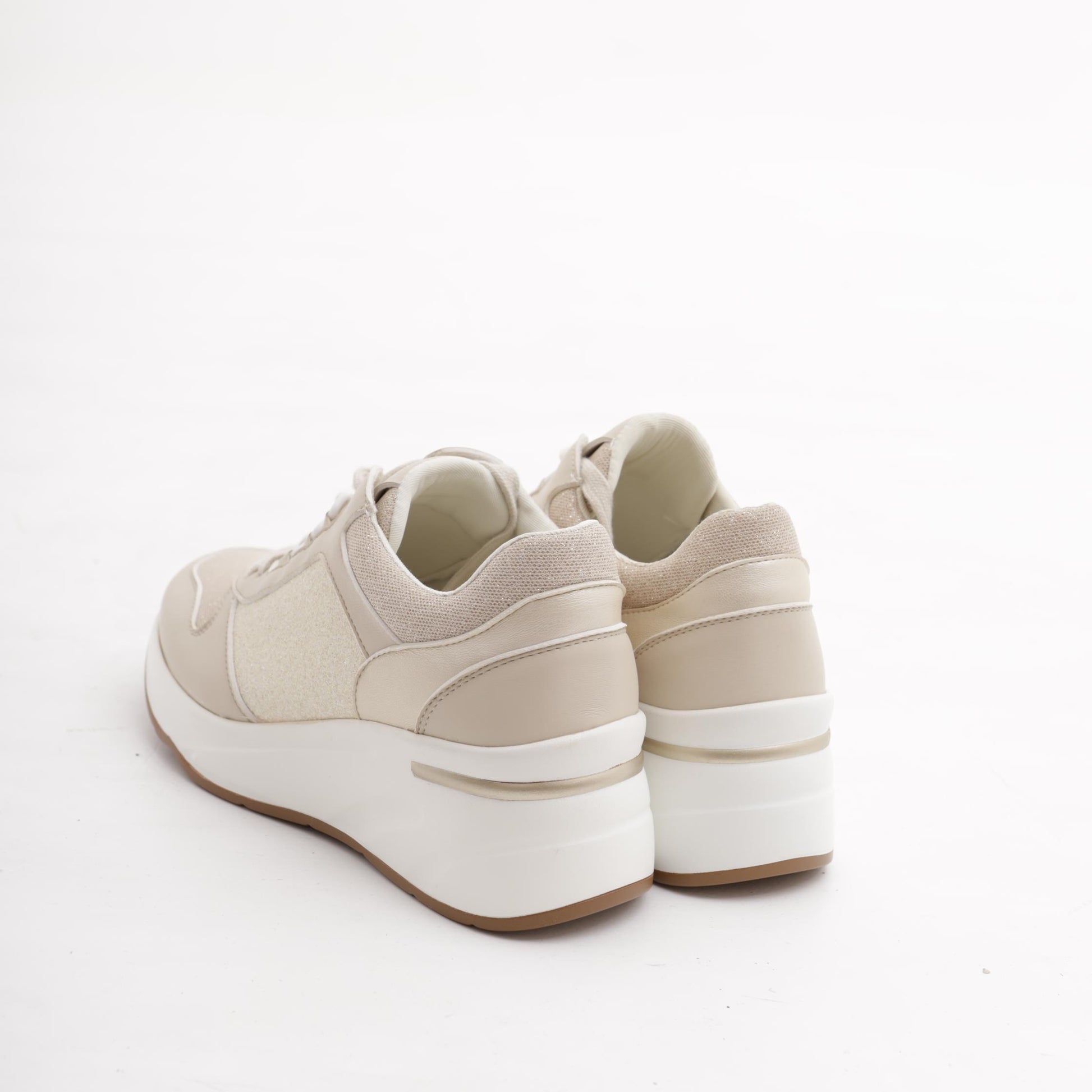 SNEAKERS ALTA SHINY BEIGE<BR/> 