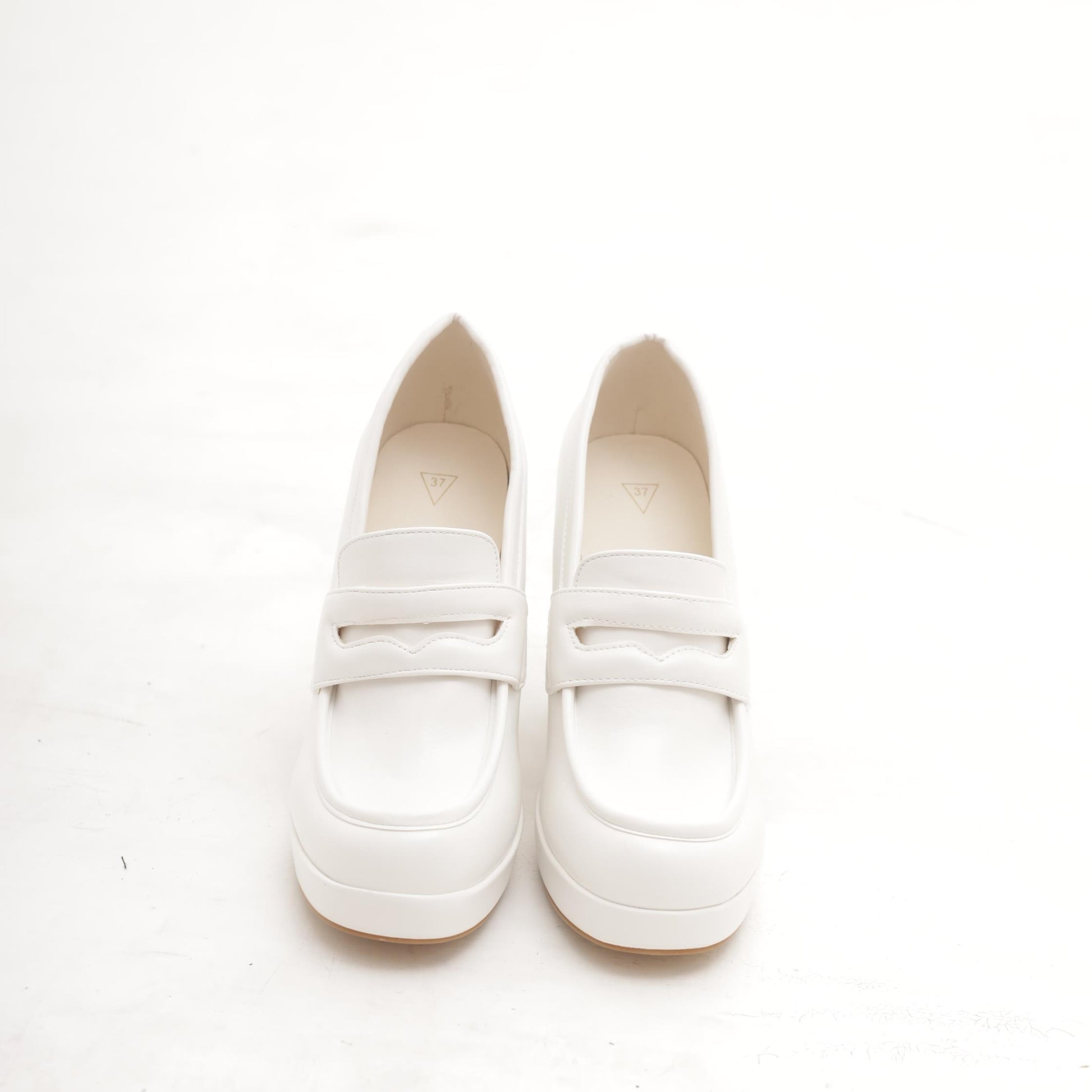 MOCASSINO TACCO ALTO BIANCO MP361PUBI CHOCOLA