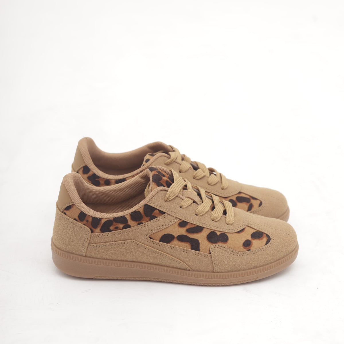 SNEAKERS FLAT ANIMALIER CUOIO 