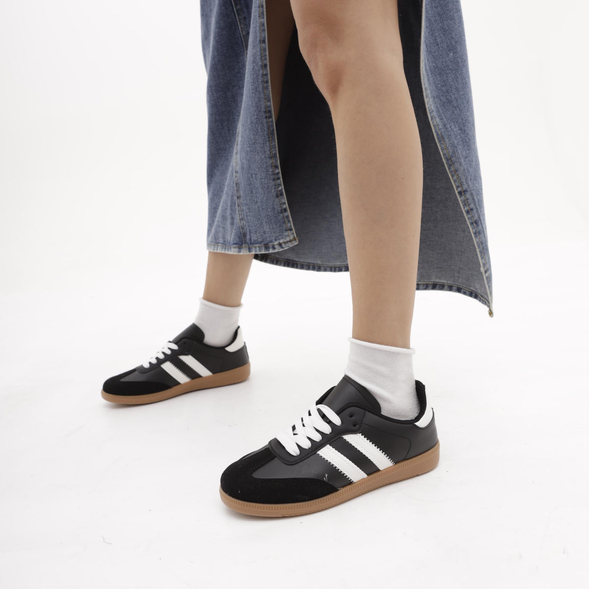 SNEAKERS FLAT NERO 