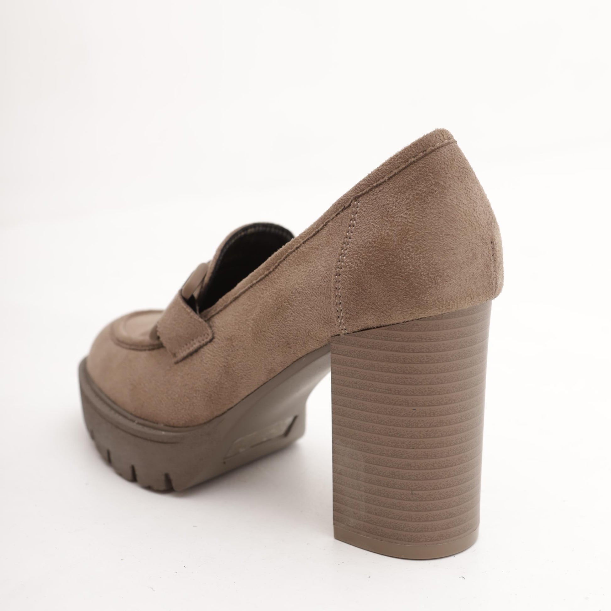 MOCASSINO PLATEAU MORSETTO TAUPE 